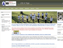 Tablet Screenshot of lifeinyoga.org